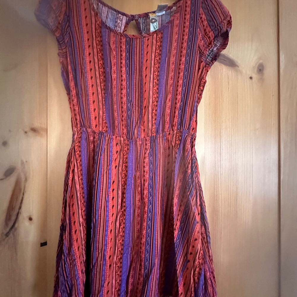 Bohemian Mini Dress with pockets size small